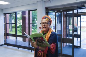 Yvonne Bunt Howard Reading her poem